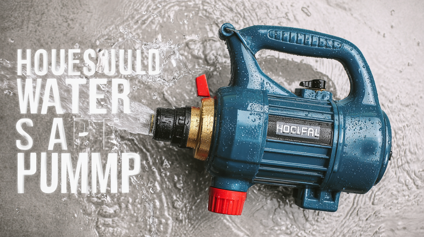 5 Reasons Why the Best Household Water Pump Should Be Your Top Choice for Efficiency