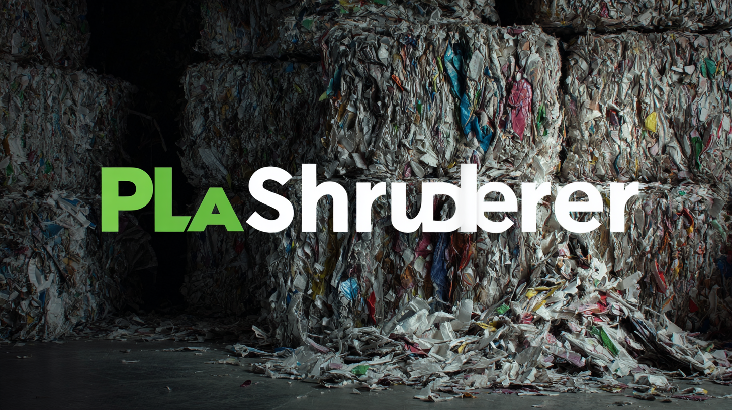 The Evolution of the Best Pla Shredder for Sustainable Manufacturing