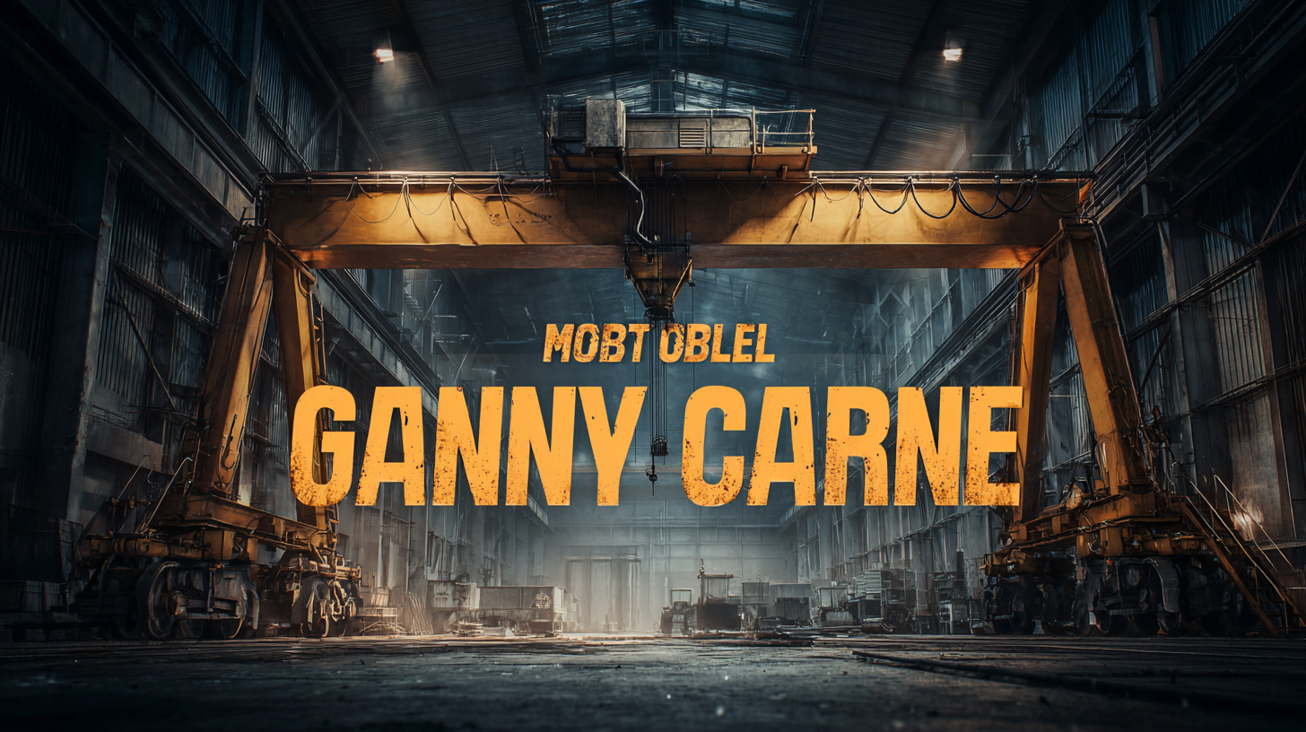 The Future of Mobile Gantry Cranes in Modern Industries
