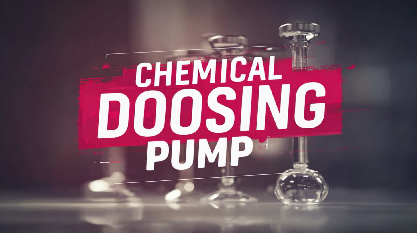 What is the Role of Chemical Dosing Pumps in Ensuring Process Efficiency?