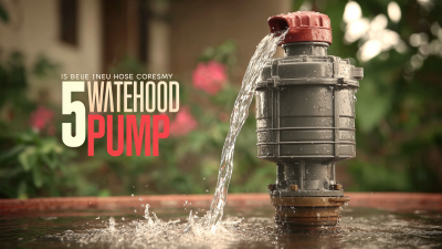 5 Reasons Why the Best Household Water Pump Should Be Your Top Choice for Efficiency