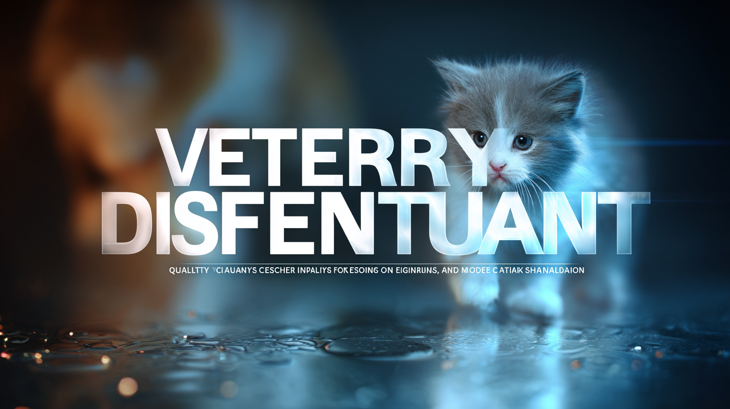 Quality Veterinary Disinfectants from China Leading the Global Market Expansion