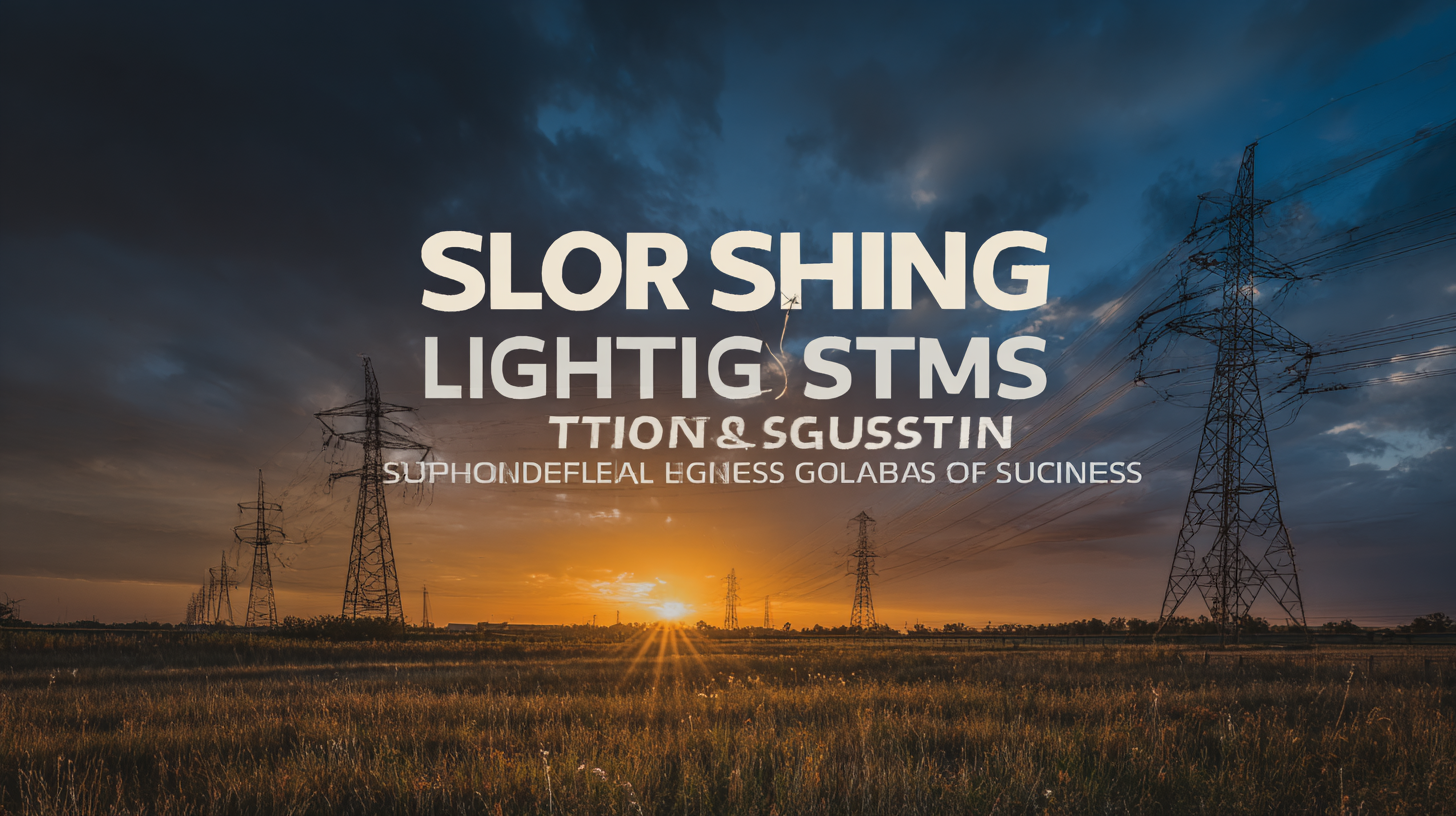 How to Harness the 2025 Trends in Solar Lighting Systems for Global Supply Chain Success