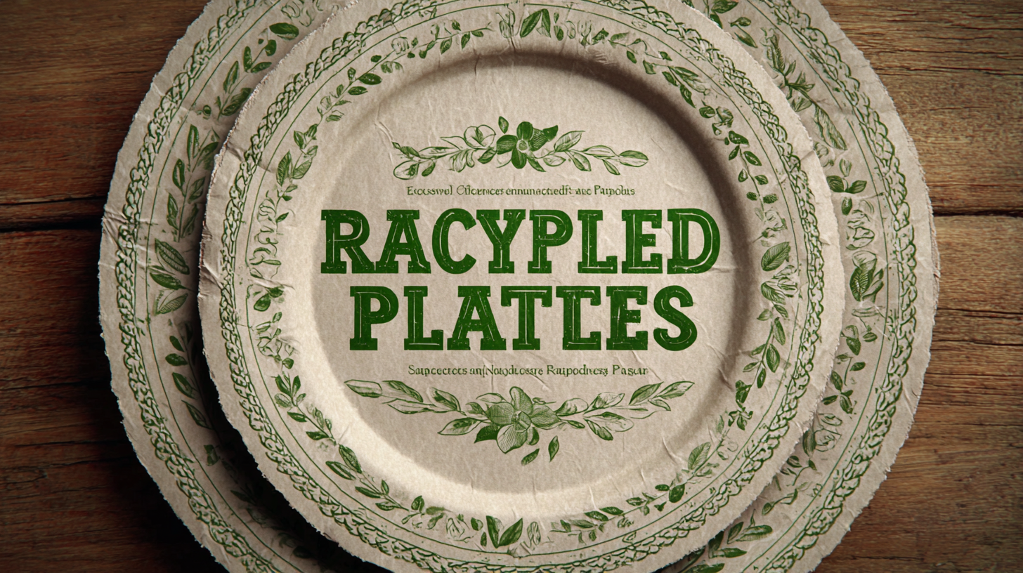 Solutions for Sourcing the Most Sustainable Recycled Paper Plates Globally