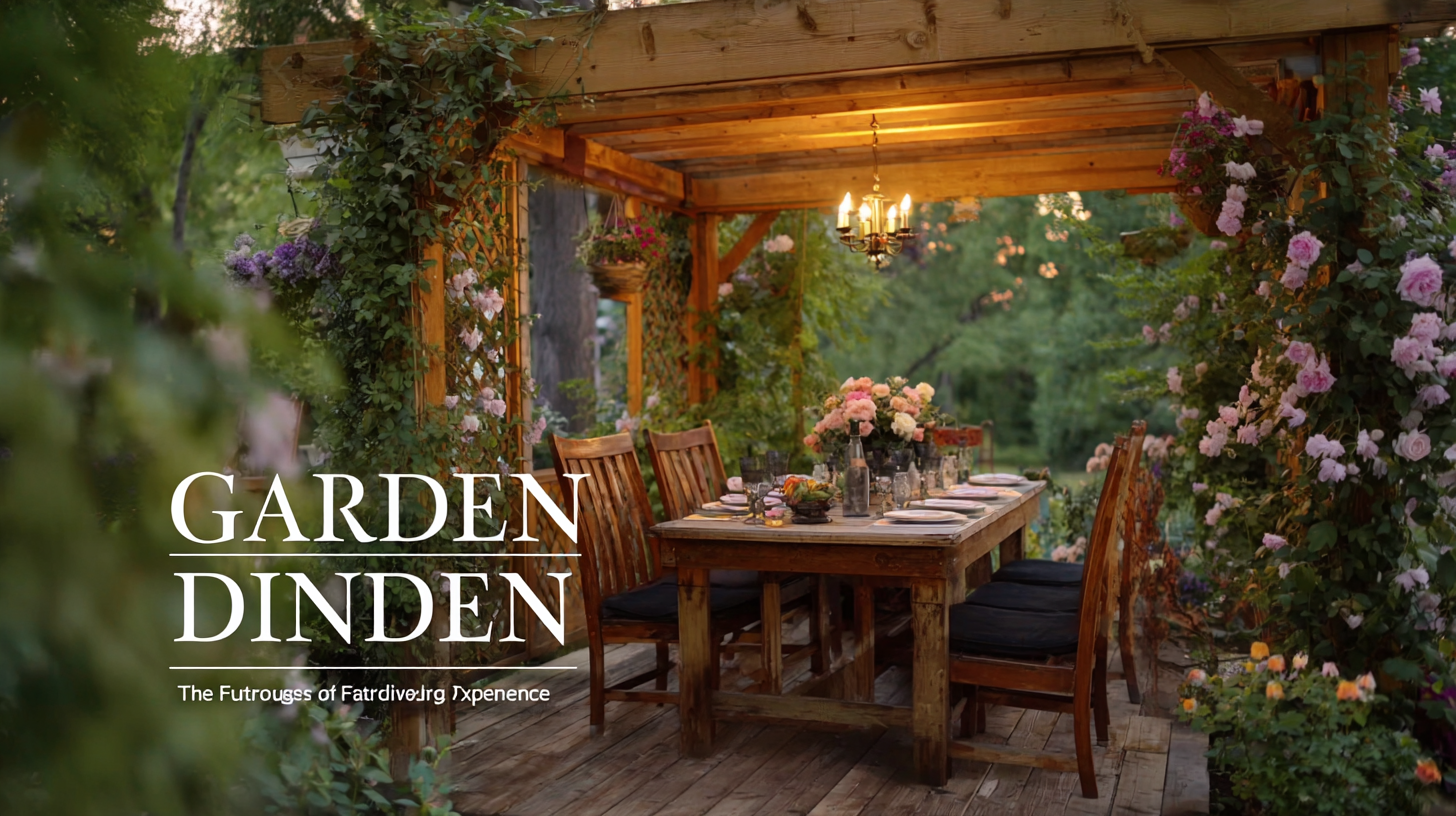 The Future of Outdoor Gatherings: Embracing the Best Garden Dining Experience