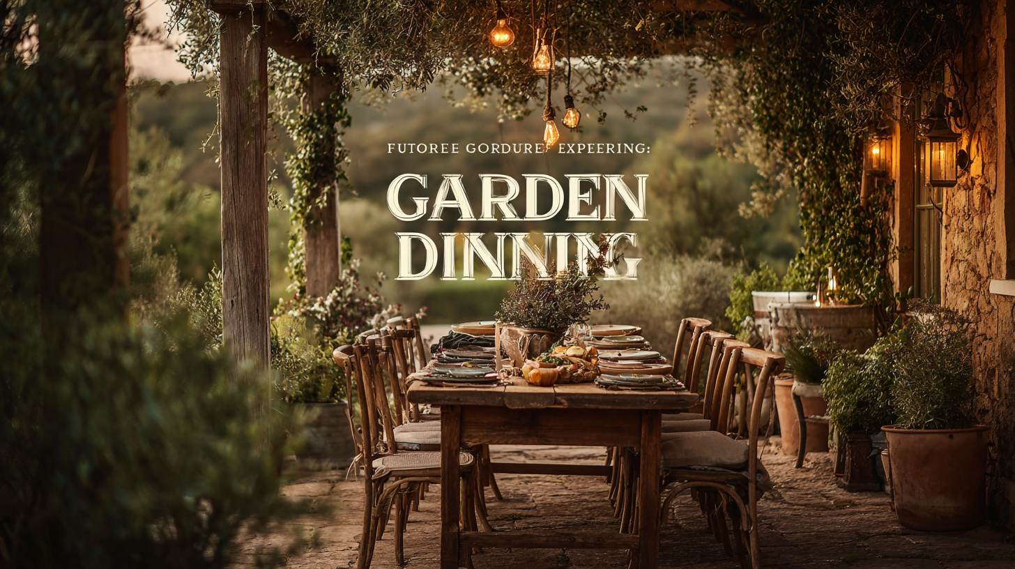 The Future of Outdoor Gatherings: Embracing the Best Garden Dining Experience