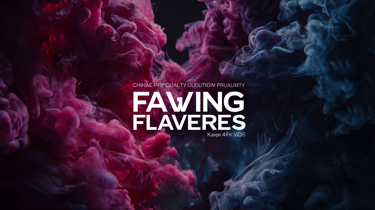 China's Premium Quality Vape Flavorings Your Key to Global Success