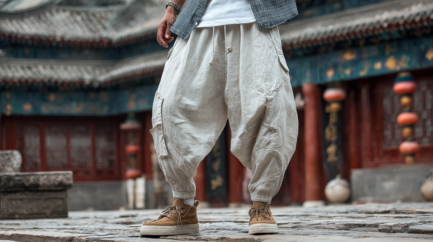China's Pride in World Class Craftsmanship for Best Baggy Pants White Exported Globally