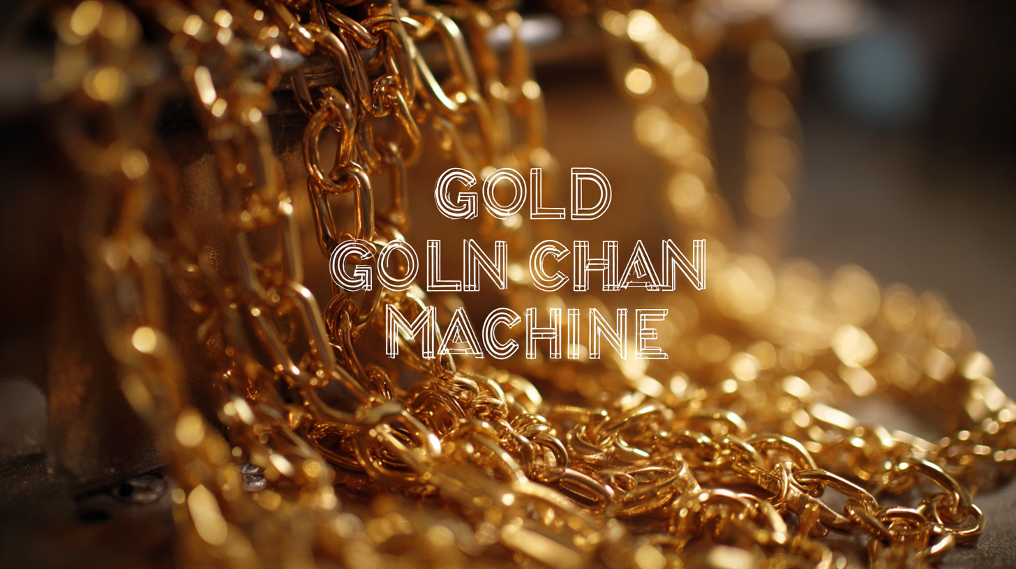 Unlocking the Future of Jewelry Manufacturing Best Gold Chain Machine Market Trends and 2025 Insights
