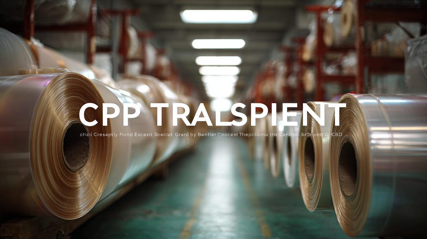 Crafting Excellence in Every Roll of Best CPP Translucent Film Made in China for Global Needs