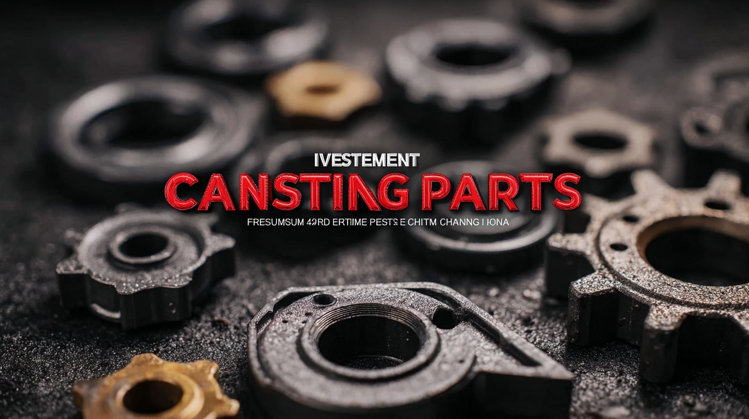 Elevate Your Business with Premium Investment Casting Parts Made in China