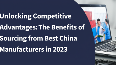 Unlocking Competitive Advantages: The Benefits of Sourcing from Best China Manufacturers in 2023