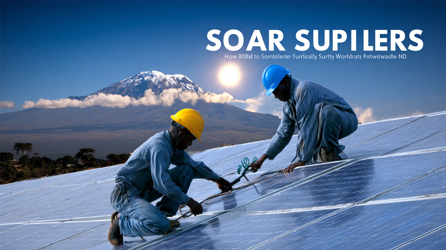 How to Identify Top Suppliers for Best Solar Panel Installation Worldwide