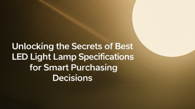 Unlocking the Secrets of Best LED Light Lamp Specifications for Smart Purchasing Decisions