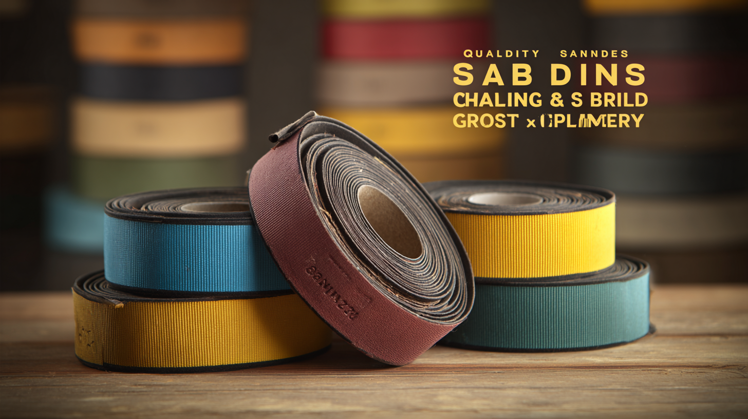 Quality Sanding Belts From China Setting Global Standards for Excellence