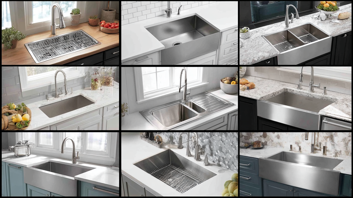 10 Unique Designs of Best Stainless Steel Kitchen and Bathroom Sinks for Every Home