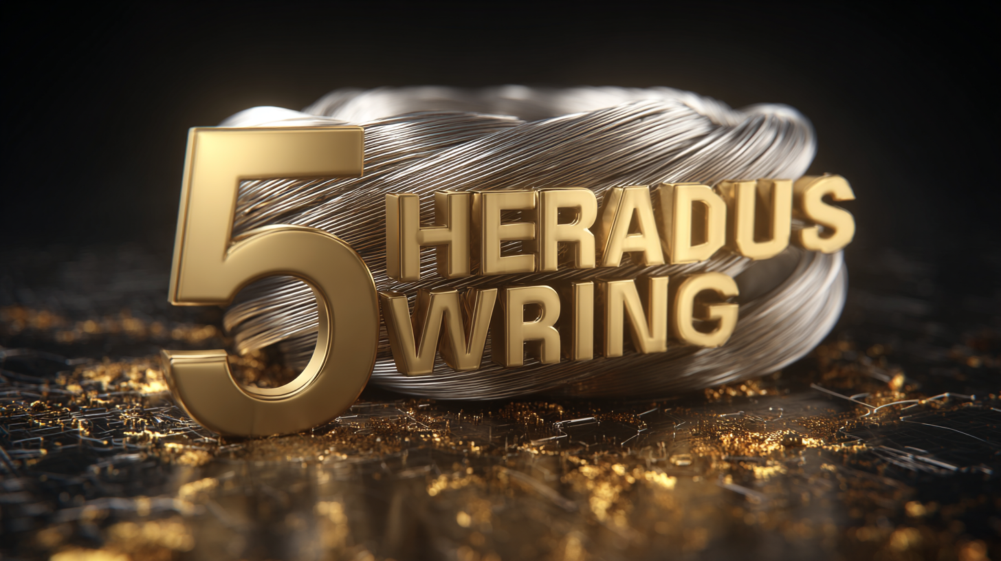 5 Key Factors to Choose the Best Heraeus Bonding Wire Manufacturer for Your Needs