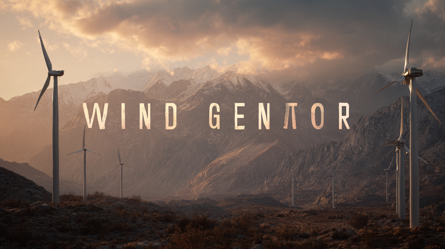 Quality from China Unleashing the Best Wind Generators for Global Buyers