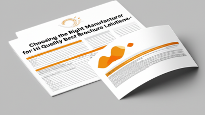Choosing the Right Manufacturer for High Quality Best Brochure Labels Solutions