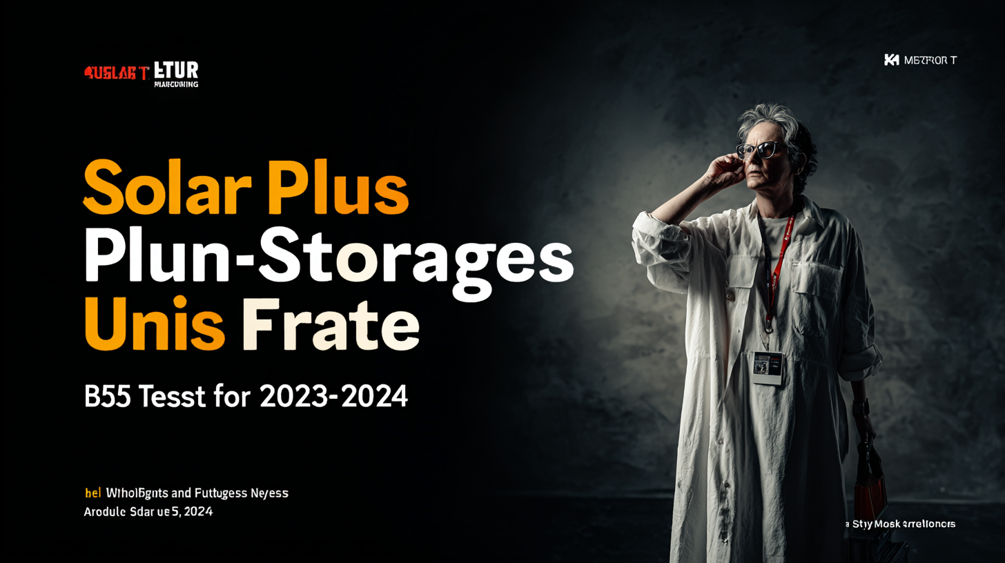 “Unlocking the Future: Key Trends for 'Best Solar Plus Storage' by 2025”