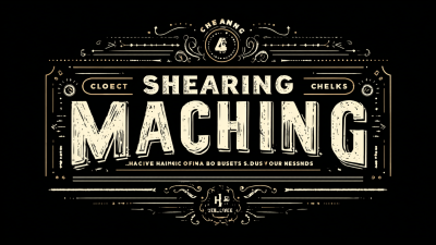 Ultimate Checklist for Choosing the Best Shearing Machine for Your Business Needs