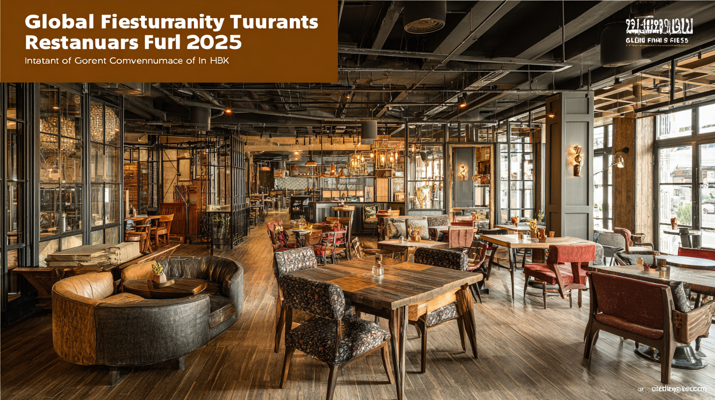 Global Market Trends for Restaurant Furniture by 2025 A Comprehensive Analysis