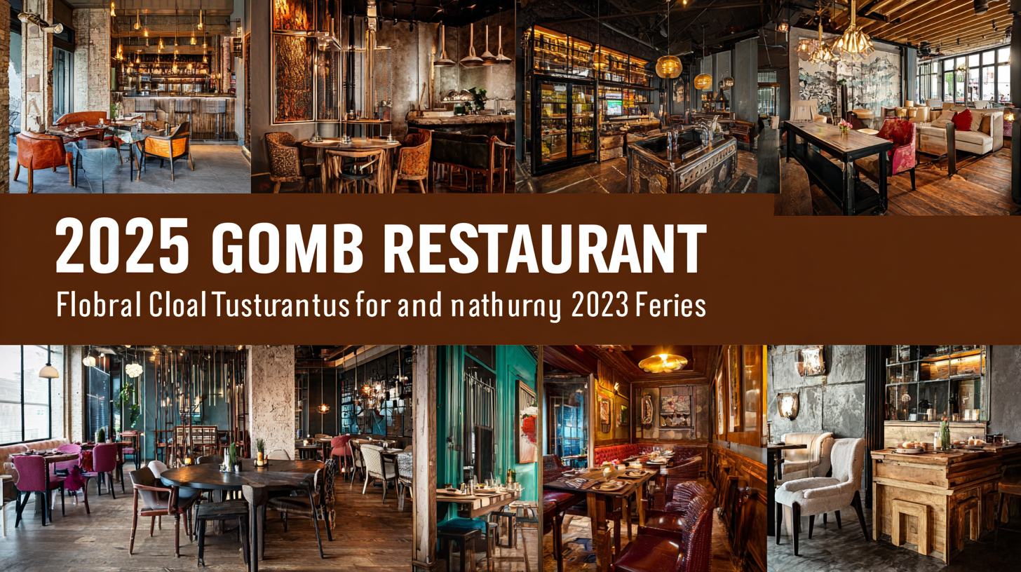 Global Market Trends for Restaurant Furniture by 2025 A Comprehensive Analysis