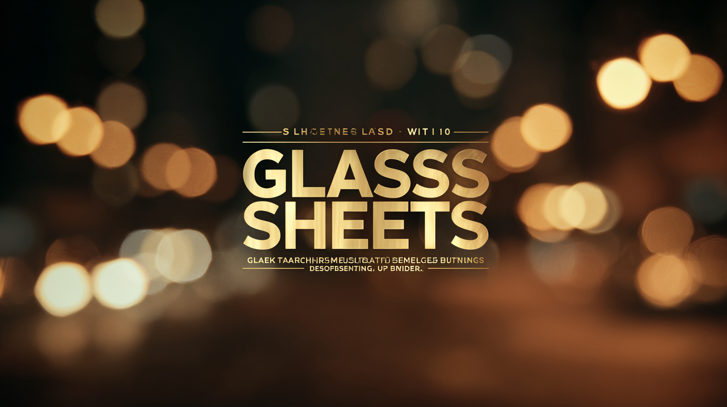 Global Leaders in Manufacturing Best Glass Sheets for Discerning Buyers