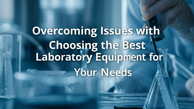 Overcoming Issues with Choosing the Best Laboratory Equipment for Your Needs