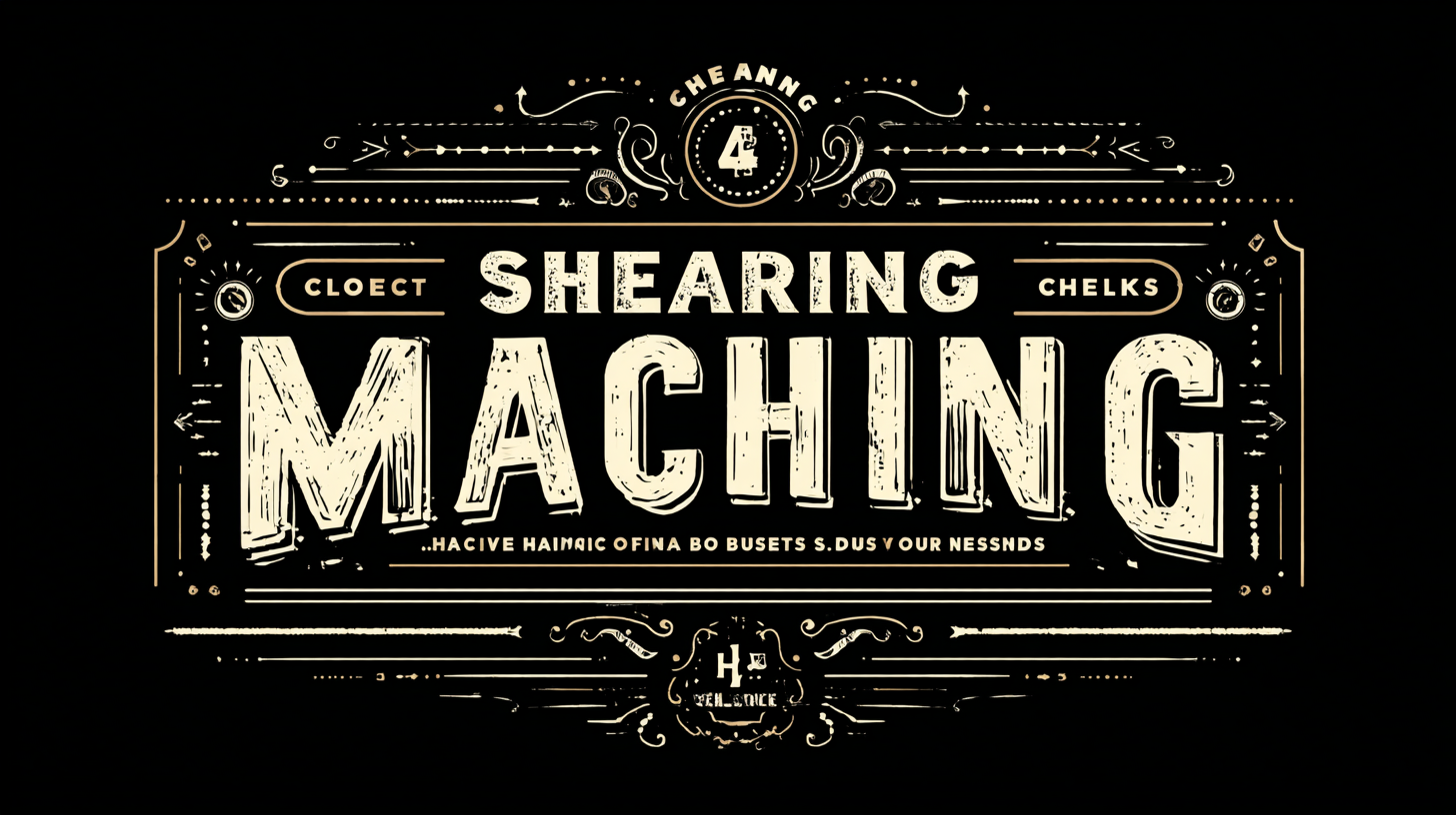 Ultimate Checklist for Choosing the Best Shearing Machine for Your Business Needs