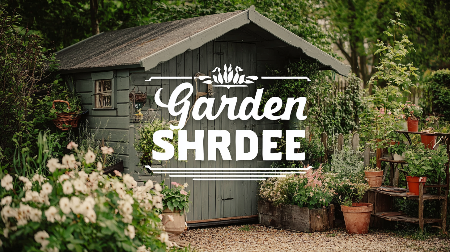 The Future of Efficient Garden Storage Shed Solutions for Global Buyers
