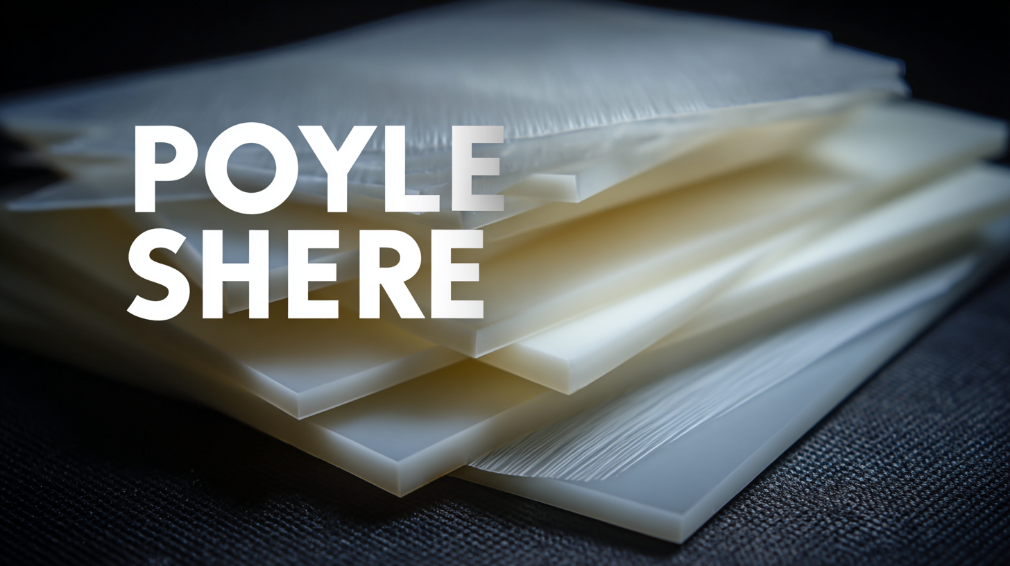Top Solutions for Utilizing Best Polypropylene Sheets in Your Projects