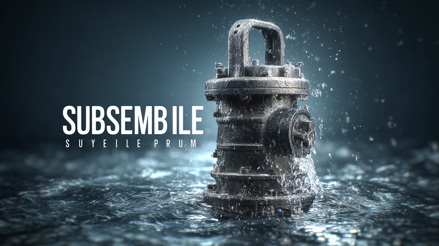 How to Select the Best Submersible Pump for Your Industrial Needs