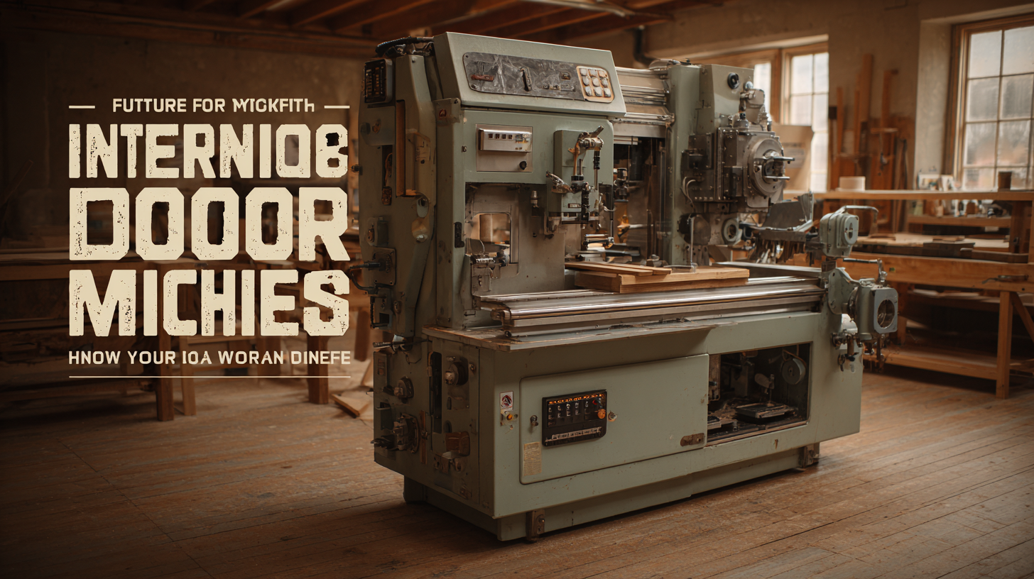 Future-Proofing Your Workshop: A 2025 Guide to the Best Interior Door Machines and Tech Innovations
