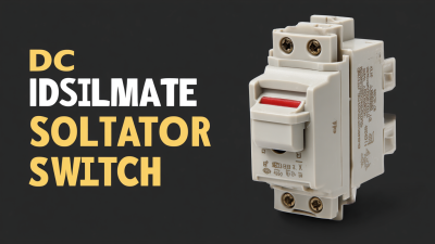 Ultimate Guide to Choosing the Best DC Isolator Switch: Key Specifications and Installation Tips