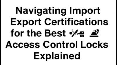 Navigating Import Export Certifications for the Best Access Control Locks Explained