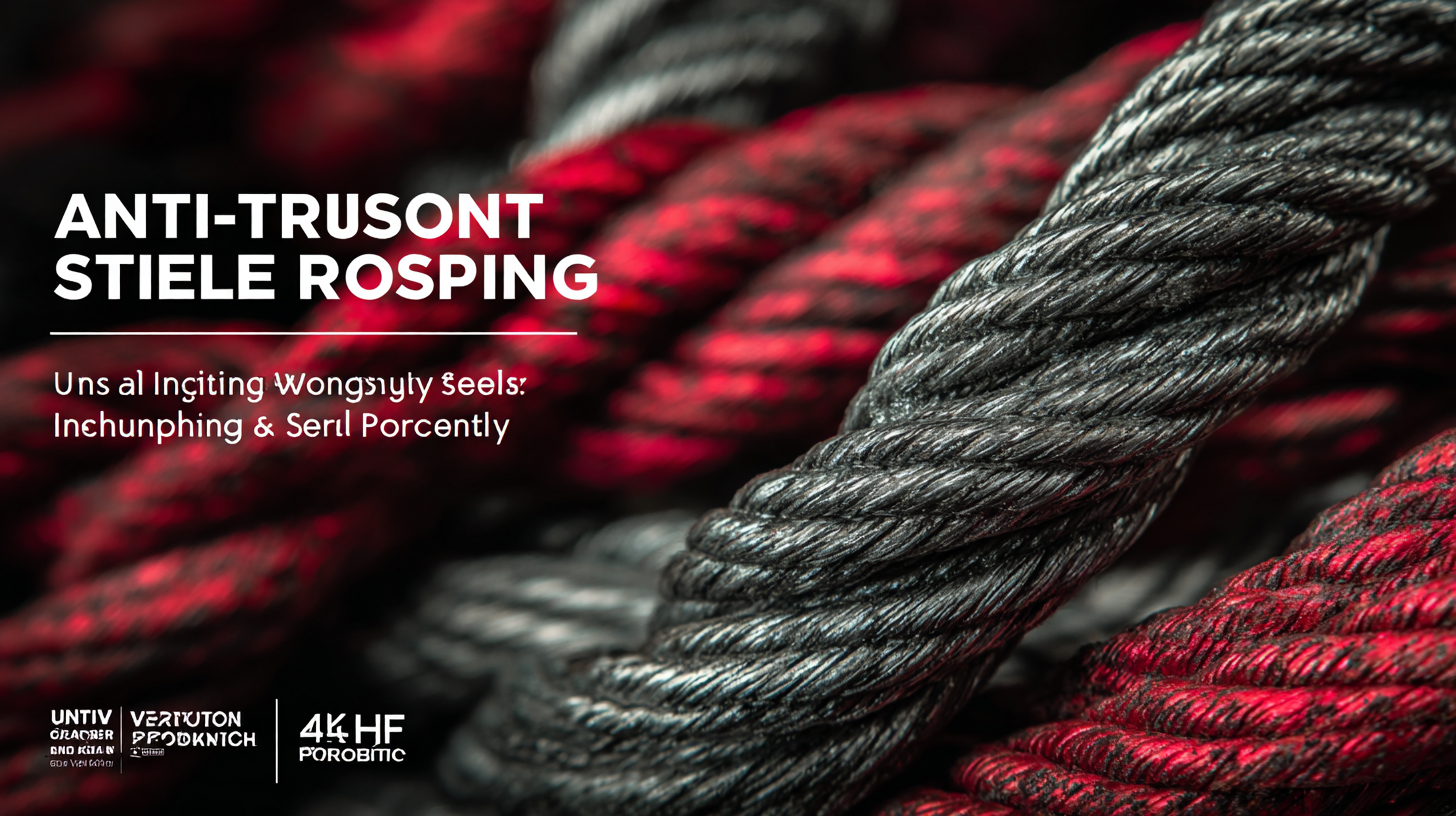 Understanding the Advantages of the Best Anti Twisting Steel Rope for Global Procurement