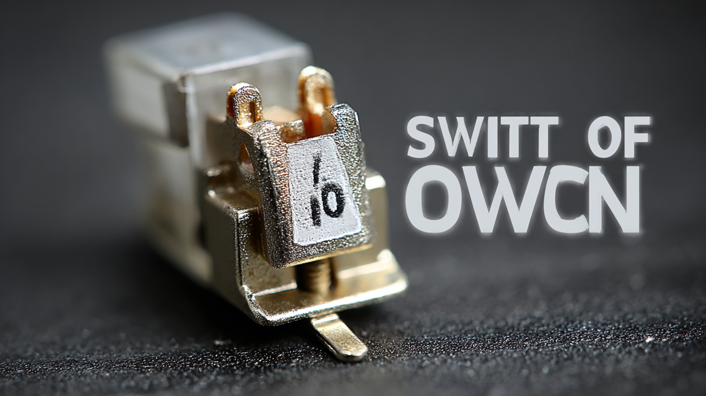 Setting the Benchmark for Best Micro Switch On Off with Industry Standards