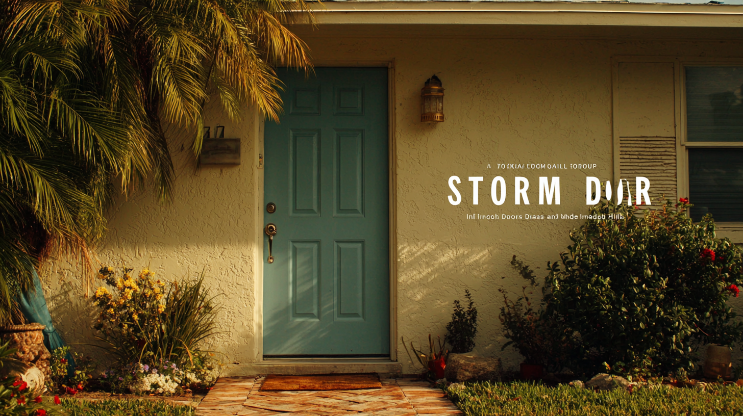 Quality Storm Doors from China Driving Global Sales Success