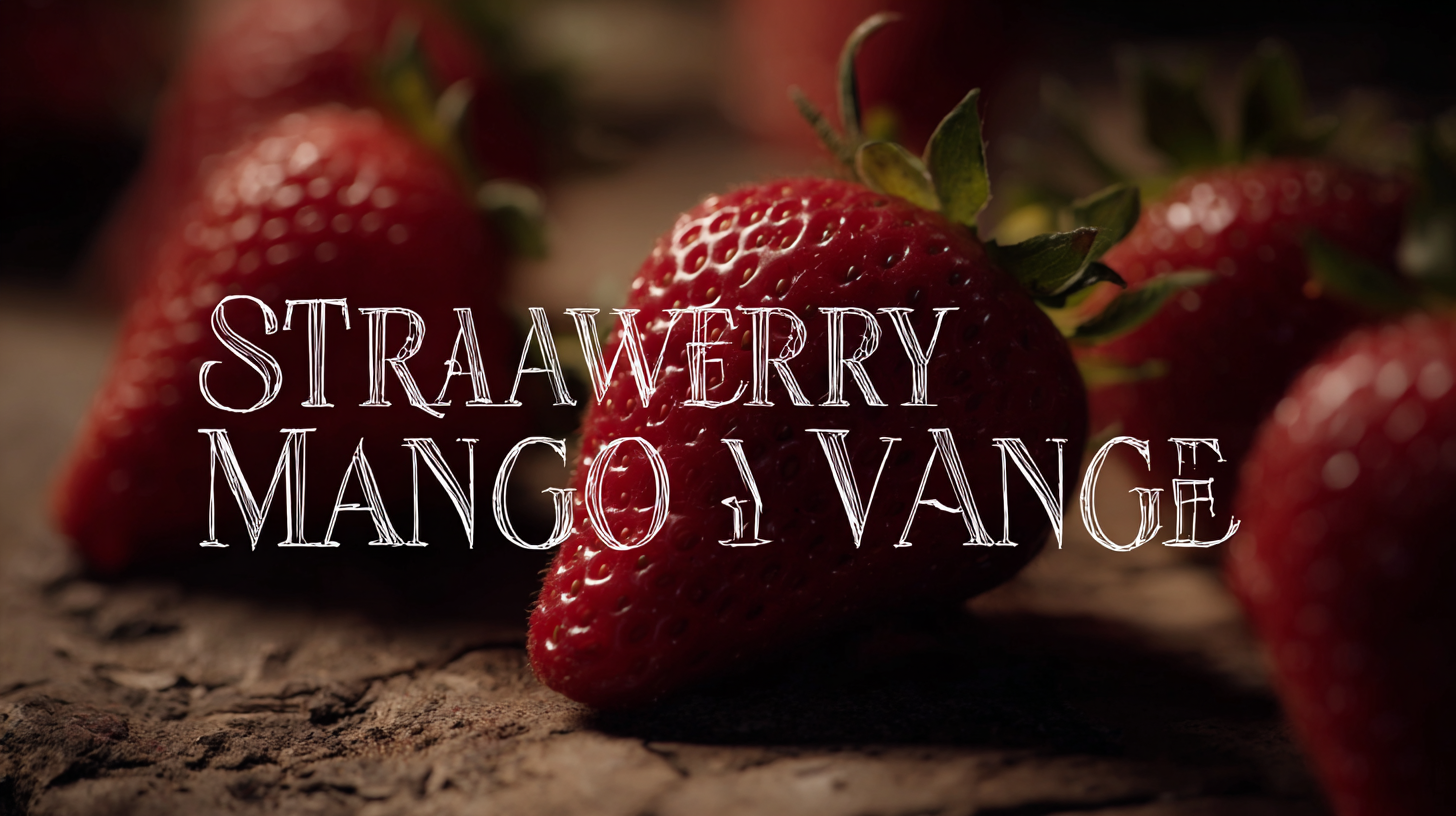 Experience World Class Manufacturing with the Best Strawberry Mango Vape from China