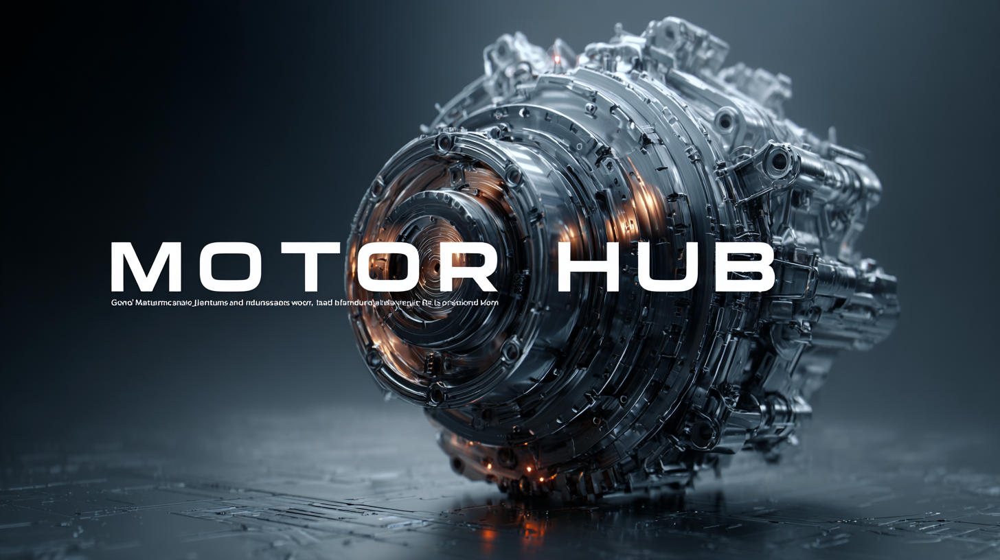 Leading Global Manufacturers of Best Motor Hub for Your Supply Chain Needs