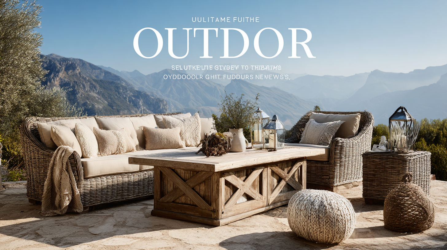 Ultimate Guide to Selecting the Best Outdoor Furniture for Your Needs