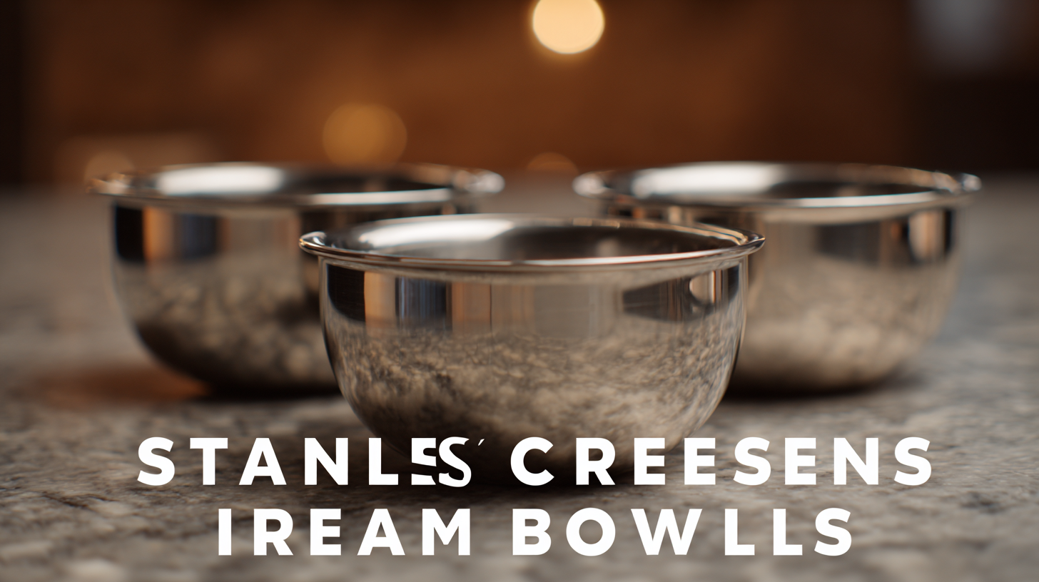 How to Choose the Best Stainless Steel Ice Cream Bowls for Your Kitchen