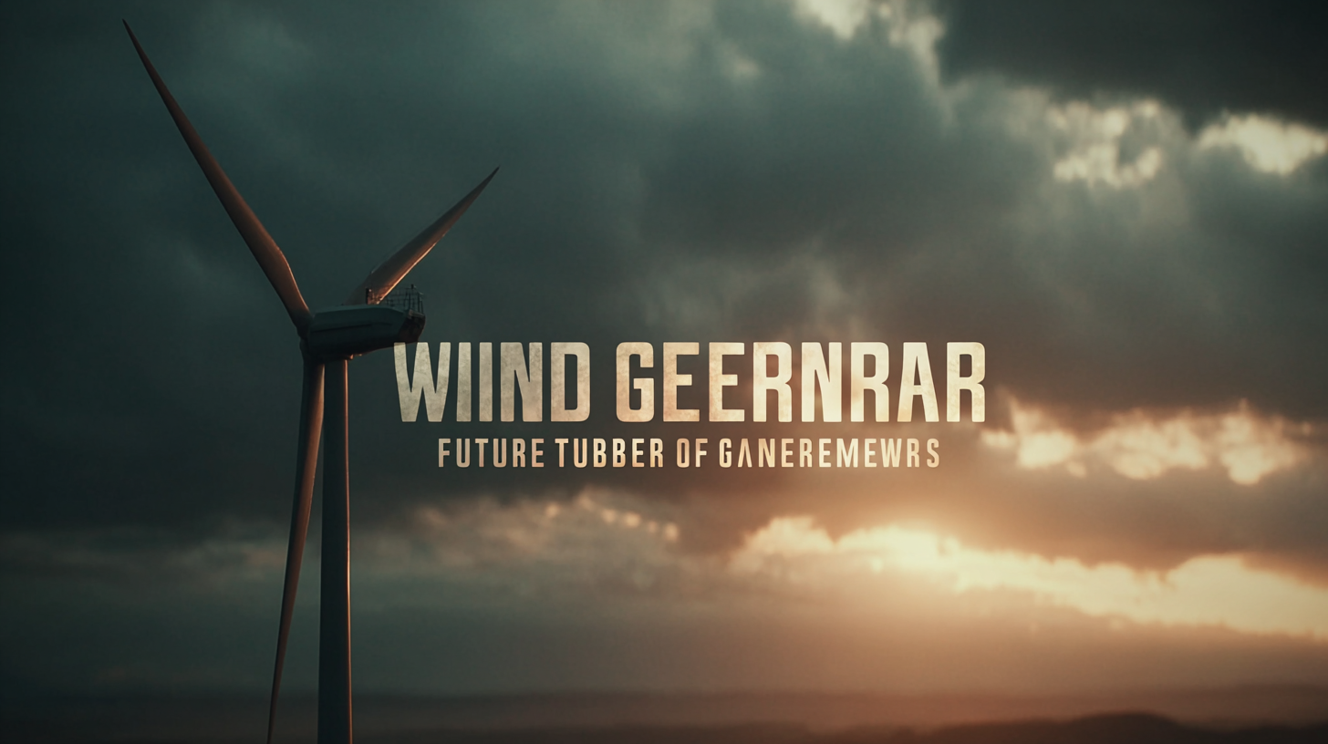 The Future of Sustainable Energy with Best Wind Turbine Generators