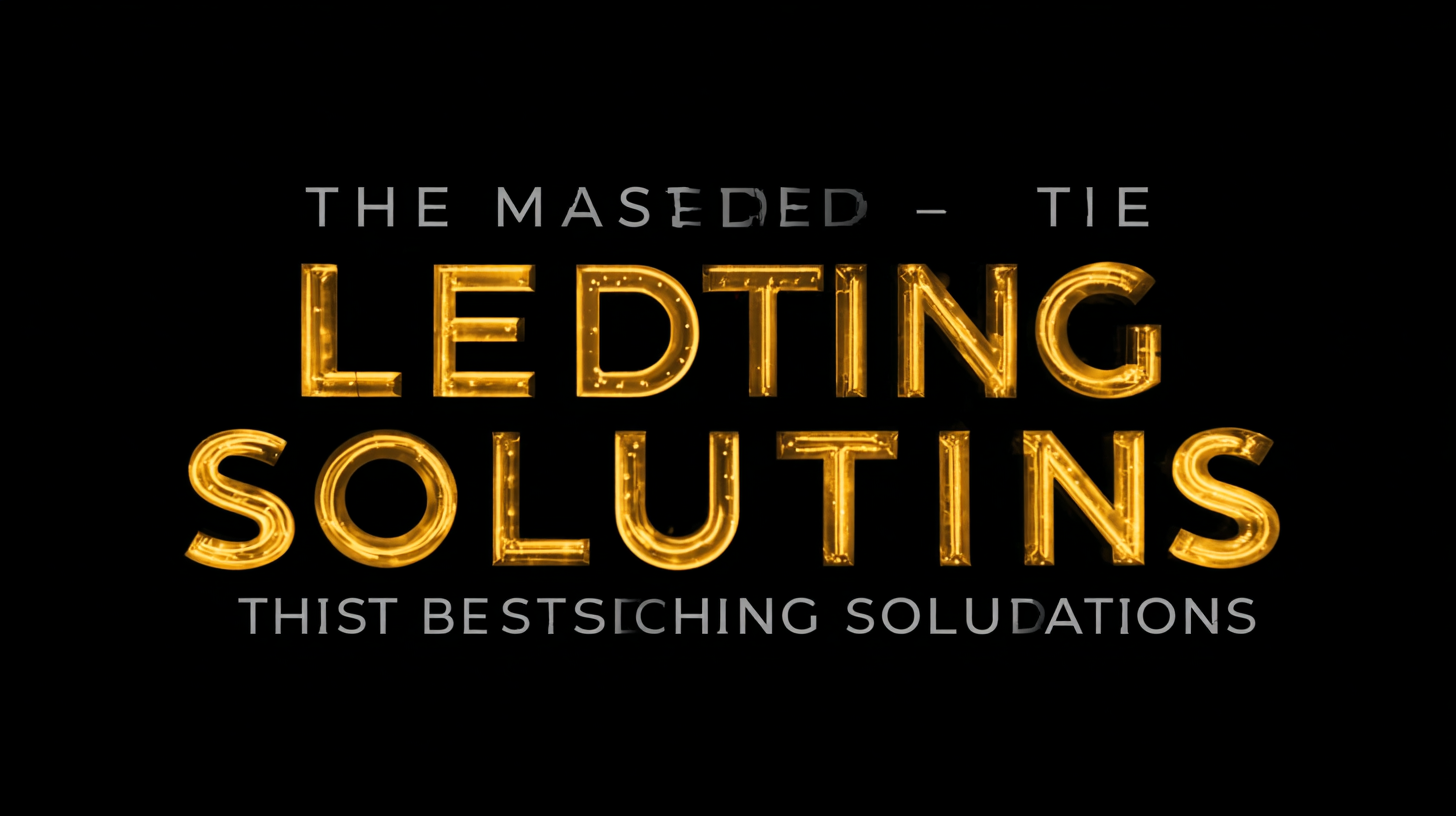 Mastering the Art of Choosing the Best LED Lighting Solutions: A Comprehensive Tutorial