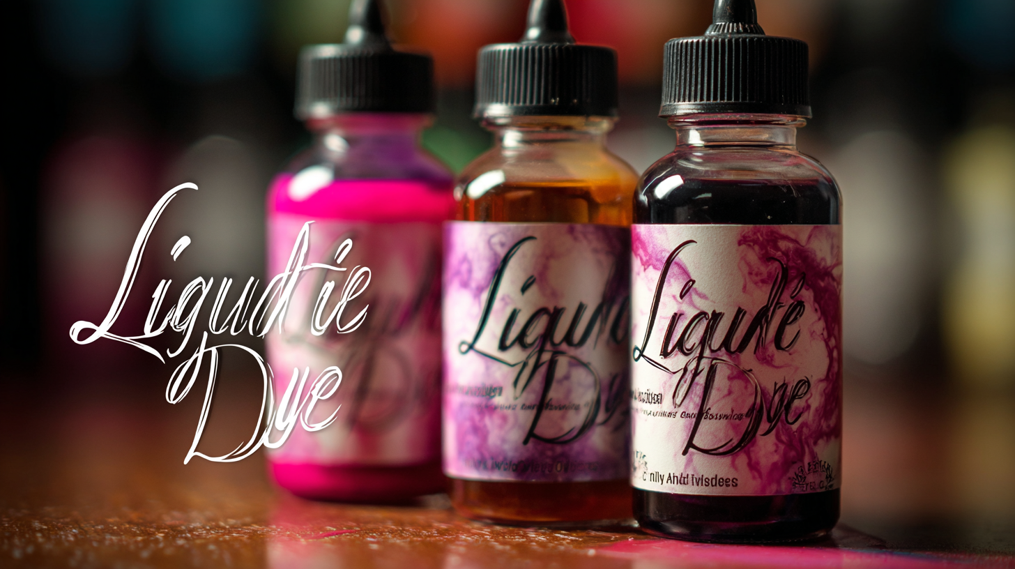 Mastering the Art of Choosing the Best Liquid Dye for Your Business Needs