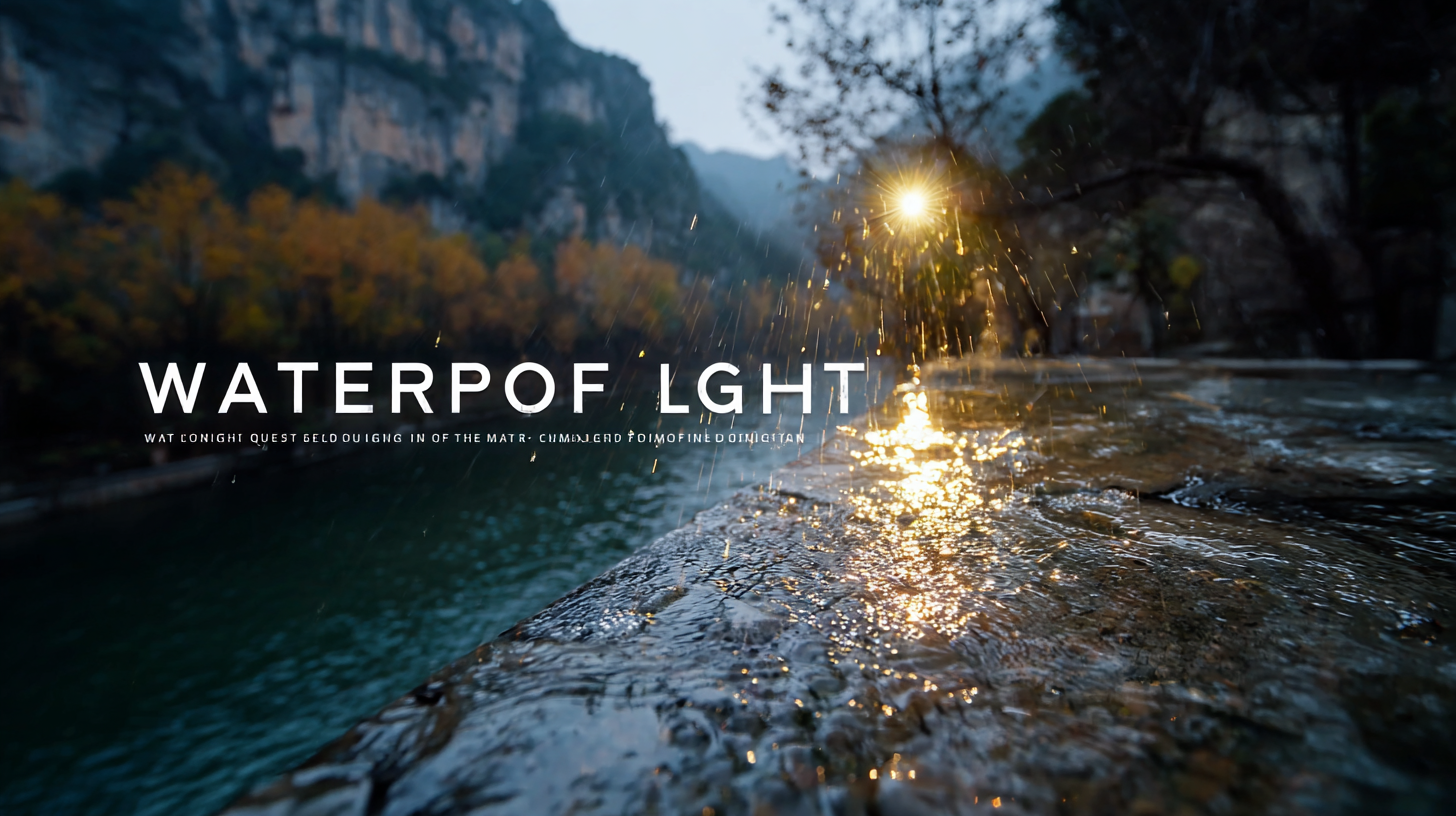 Unleashing Global Demand for Best Waterproof Light through Made in China Quality Elevation