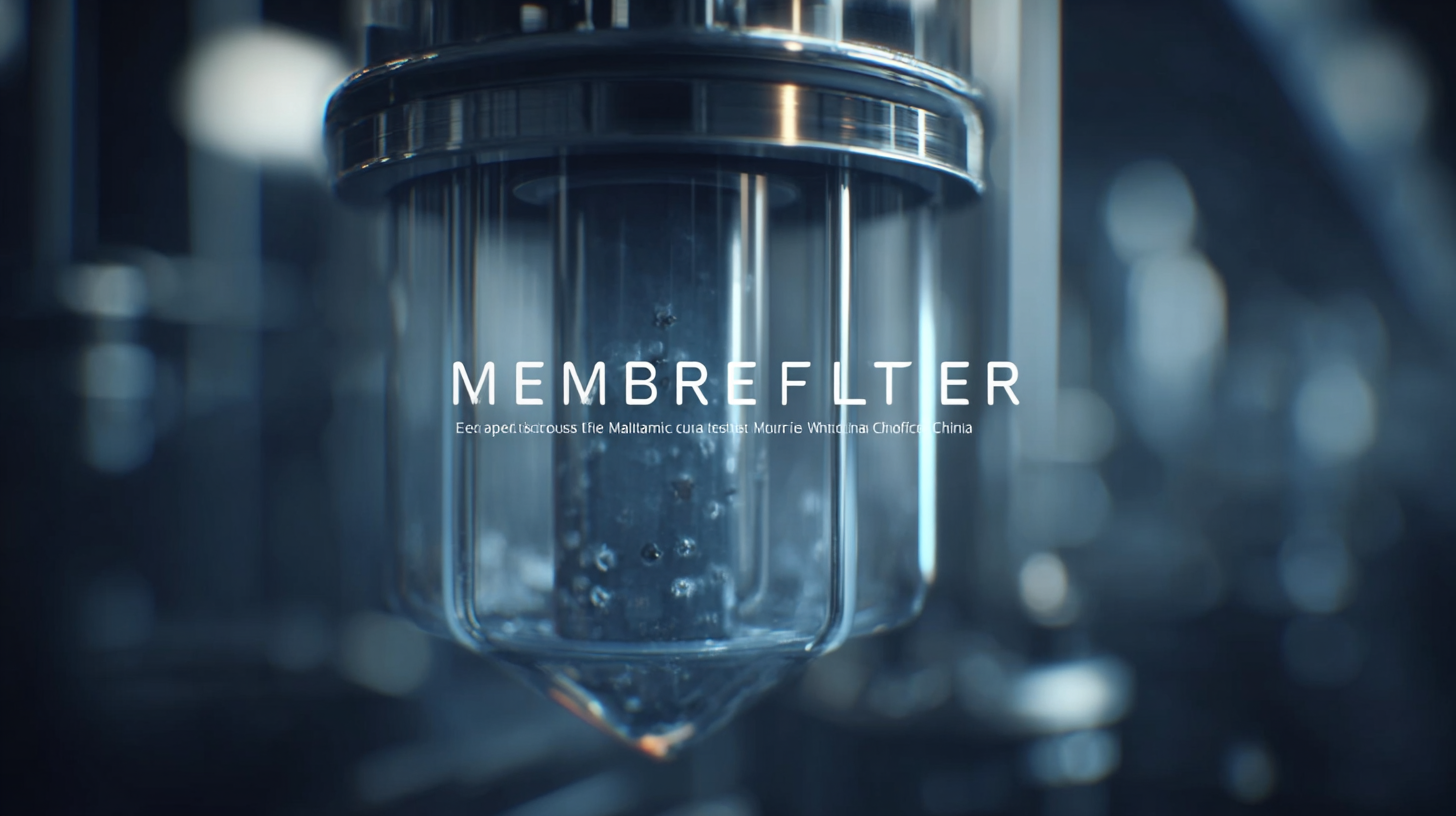 Experience World Class Manufacturing with the Best Membrane Filter from China