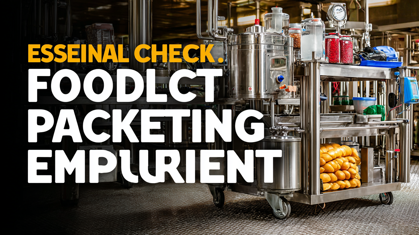 Essential Checklist for Choosing the Best Food Packaging Equipment