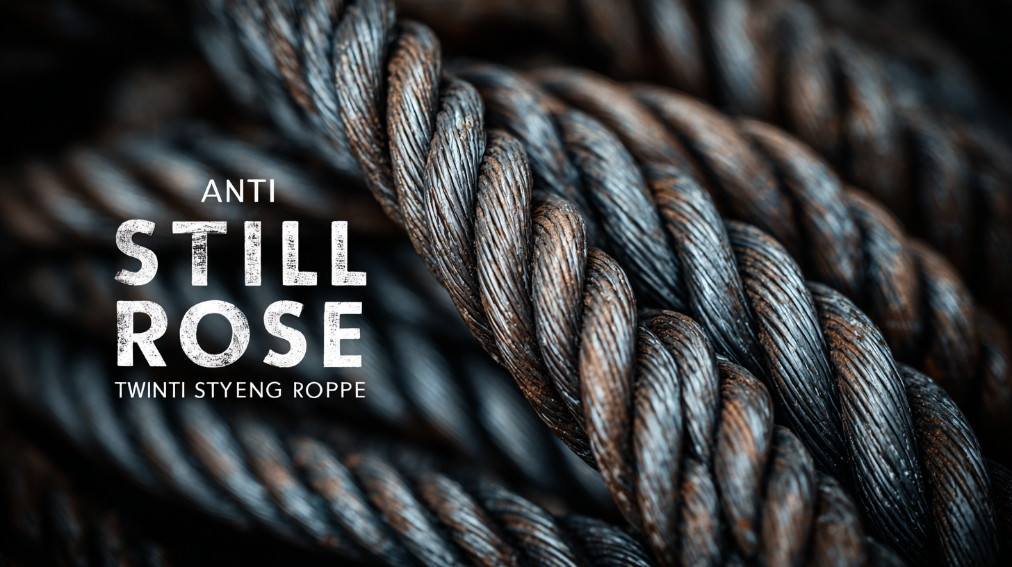 How to Choose the Best Anti Twisting Steel Rope for Your Industrial Needs